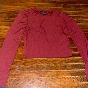 Forever 21 tightly ribbed Maroon top